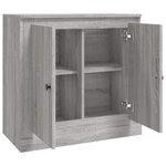 vidaXL Buffet sonoma gris 70x35 5x67 5 cm bois d'ingénierie