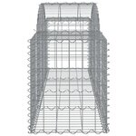 vidaXL Paniers à gabions arqués 25 Pièces 200x50x60/80 cm fer galvanisé