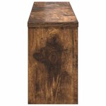 vidaXL Porte-manteau mural avec étagère Chêne fumé 75 x 16 x 26 cm