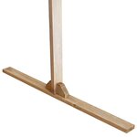 vidaXL Arche de mariage Marron Clair 225 x 95 x 226 cm