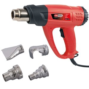 Ks tools jeu de pistolet thermique numérique 5 pièces rouge 960.1175