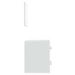 vidaXL Armoire de salle de bain avec miroir Blanc 41x38 5x48 cm