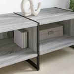 vidaXL Meuble TV Gris Sonoma 170 5 x 36 x 30 5 cm Bois d'ingénierie