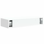 vidaXL Table d'appoint murale Blanc 87 5 x 34 5 x 17 cm