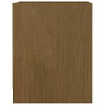 vidaXL Tables de chevet 2 Pièces Marron miel 35 5x33 5x41 5 cm Pin massif