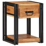 vidaXL Table de nuit 40x35x50 cm en bois d'acacia massif