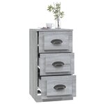 vidaXL Buffet sonoma gris 36x35 5x67 5 cm bois d'ingénierie