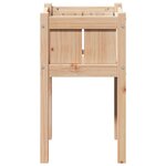 vidaXL Cache-pot de jardin Nature 40 x 40 x 70 cm Bois de pin massif