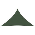 vidaXL Voile d'ombrage 160 g/m² Vert foncé 3x3x4 2 m PEHD