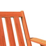 vidaXL Chaises de jardin adirondack lot de 2 cire marron 75x77x77 cm