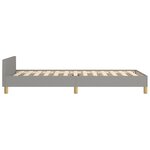 vidaXL Cadre de lit sans matelas gris clair 80x200 cm tissu