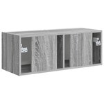 vidaXL Meuble TV mural Gris Sonoma 60 x 31 x 29.5 cm Bois d'ingénierie