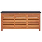 vidaXL Boîte de rangement de jardin 117x50x55 cm Eucalyptus solide