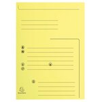 Paquet De 25 Chemises 2 Rabats Super 210 Contact - 24x32cm - Canari - X 5 - Exacompta