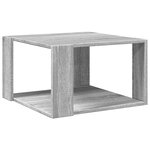 vidaXL Table basse sonoma gris 51 5x51 5x30 cm bois d'ingénierie