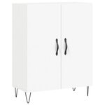 vidaXL Buffet haut Blanc 69 5x34x180 cm Bois d'ingénierie