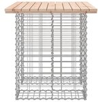 vidaXL Banc de jardin design de gabion 100x70x72 cm bois massif de pin