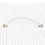 vidaXL Boîtes de rangement en bambou 4 Pièces Blanc