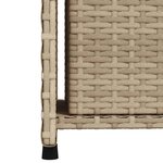 vidaXL Armoire de rangement de jardin beige 50x55x115cm résine tressée