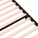 vidaXL Cadre de lit sans matelas noir bois massif 90x190 cm