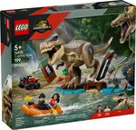 LEGO Jurassic World 76975  Le T. rex et l'évasion sur la rivière  199 pièces  dès 5 ans.
