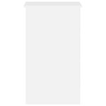 vidaXL Bureau Blanc brillant 90x45x76 cm Bois d’ingénierie