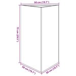 vidaXL Jardinières 2 Pièces triangulaire acier résistant aux intempéries