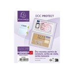 Etui De Protection Pour Carte Crédit Ou Carte De Visite Pvc Lisse 20/100e - Cristal - X 10 - Exacompta