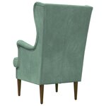 vidaXL Fauteuil Vert Mer Velours