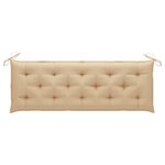 vidaXL Banc de jardin avec coussin 157 cm Bois d'acacia massif