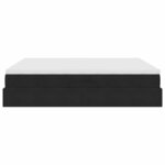 vidaXL Lit avec rangement et matelas Noir 180 x 200 cm Velours