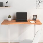 vidaXL Dessus de bureau 100x(45-50)x2 5 cm bois massif de hêtre