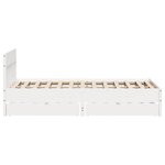vidaXL Cadre de lit sans matelas blanc 120x200 cm bois de pin massif
