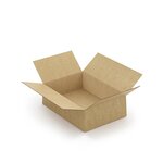 Caisse carton brune simple cannelure à montage instantané raja 31x22x10 cm (lot de 20)