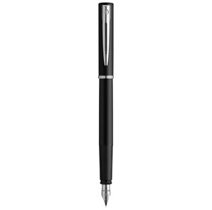 Waterman graduate allure stylo plume   laque noire satinée  plume fine  cartouche encre bleu  coffret cadeau