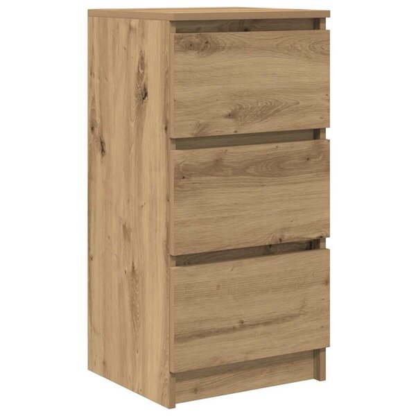 vidaXL Buffet chêne artisanal 37 5x35x76 cm bois d'ingénierie