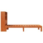 vidaXL Lit bibliothèque sans matelas cire marron 90x190 cm pin massif
