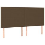 vidaXL Sommier à lattes de lit avec matelas Marron foncé 180x200 cm