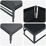 vidaXL Ensemble de canapé de jardin 8 Pièces Anthracite Acier