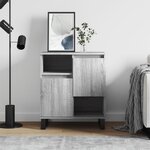 vidaXL Buffet Sonoma gris 60x35x70 cm Bois d'ingénierie