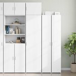 vidaXL Armoire de rangement mince blanc 50x42 5x225 cm