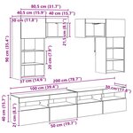 vidaXL Meubles TV muraux 6 Pièces Bois Ancien 100 x 30 x 40 cm