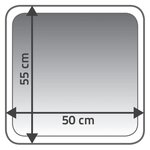 RIDDER Tapis de salle de bain Chic Pierre 55 x 50 cm