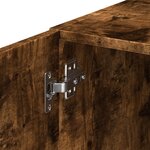 vidaXL Armoire murale chêne fumé 50x42 5x40 cm bois d'ingénierie