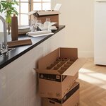 Pack and Move - Lot 255 croisillons de calage avec carton - Pour verres et bouteilles -55 x 30 x 30 cm -Carton renforcé
