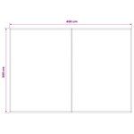 vidaXL Toile de rechange pour auvent Bleu et Orange 400 × 300 cm