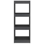vidaXL Bibliothèque/Séparateur de pièce Gris 40x30x103 5 cm Pin massif