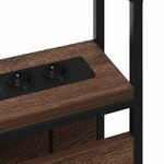 vidaXL Tête de lit de rangement Chêne marron 120 cm Bois d'ingénierie
