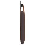 vidaXL Tête de lit suspendue Marron foncé PU antique