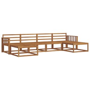 vidaXL Ensemble de canapés d'extérieur 6 pc Naturel
